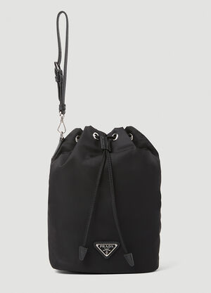 Prada Vela Pouch Bag Black pra0254040