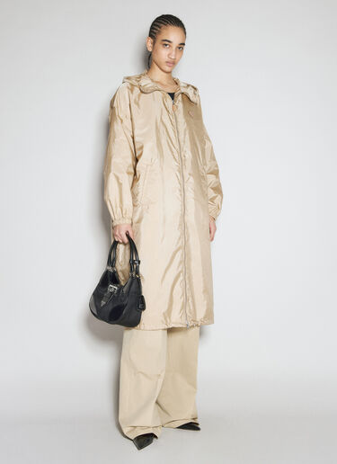Prada 再生尼龙和皮革单肩包 黑色 pra0256046