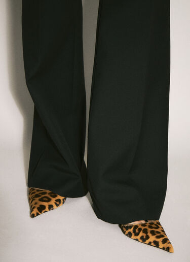 Prada 豹纹露跟小猫跟高跟鞋 棕 pra0258026