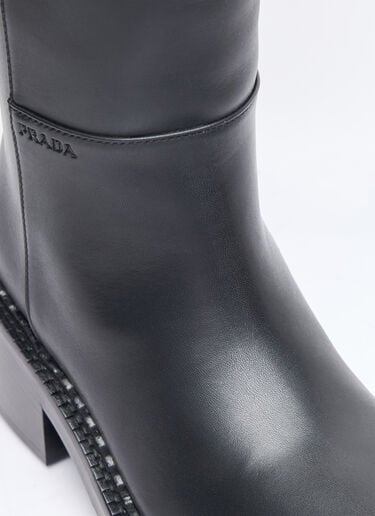 Prada 가죽 니하이 부츠  블랙 pra0258060