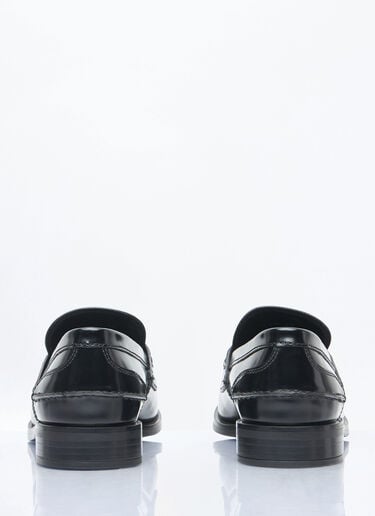 Prada ブラッシュドレザー ローファー ブラック pra0259005