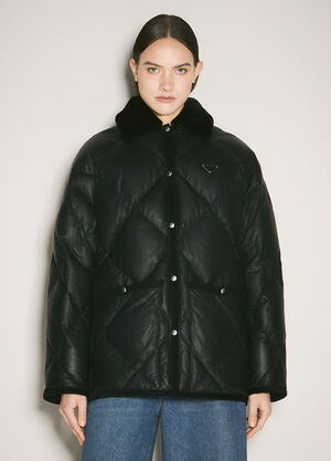 Prada キルティングナッパレザーキャバン ブラック pra0259015