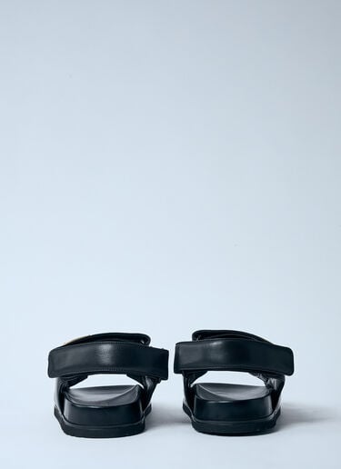 Prada 패딩 마감 가죽 샌들  블랙 pra0260004