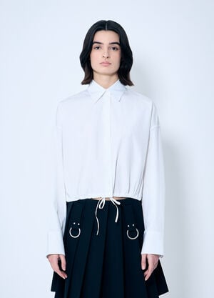 Prada ドローストリングヘムシャツ  ホワイト pra0260024