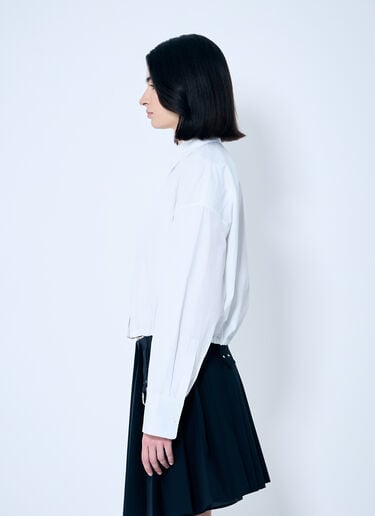 Prada Drawstring Hem Shirt White pra0260024