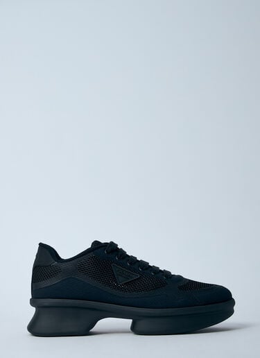 ロゴプレートスニーカー Prada ロゴプレートスニーカー ブラック pra0260027