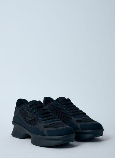 ロゴプレートスニーカー Prada ロゴプレートスニーカー ブラック pra0260027