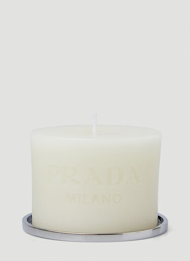 로고 인그레이빙 캔들 Prada 로고 인그레이빙 캔들 화이트 pra0347001