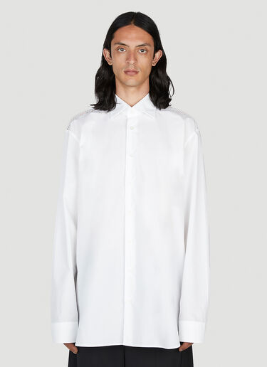 Mesh Yoke Shirt Raf Simons Mesh Yoke Shirt White raf0152003