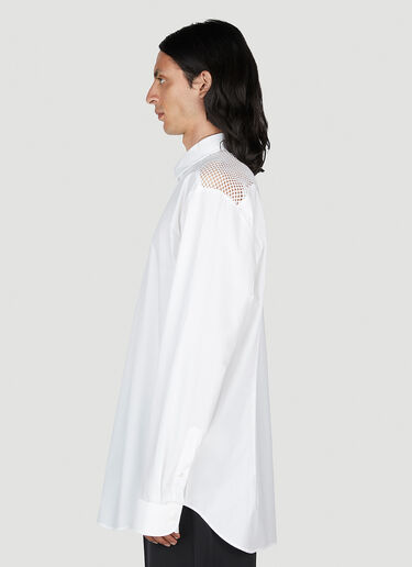 Mesh Yoke Shirt Raf Simons Mesh Yoke Shirt White raf0152003