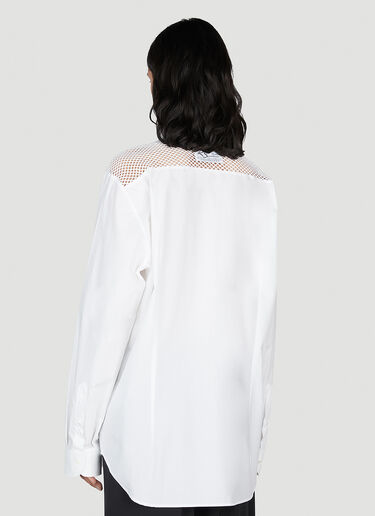 Mesh Yoke Shirt Raf Simons Mesh Yoke Shirt White raf0152003