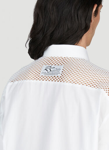 Mesh Yoke Shirt Raf Simons Mesh Yoke Shirt White raf0152003