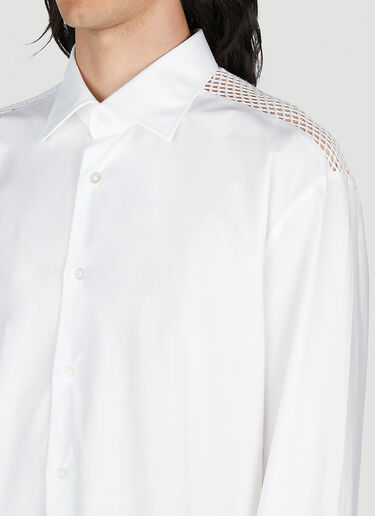 Mesh Yoke Shirt Raf Simons Mesh Yoke Shirt White raf0152003