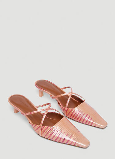 Phoebe Leather Heeled Mules Rejina Pyo Phoebe Leather Heeled Mules Pink rej0239016
