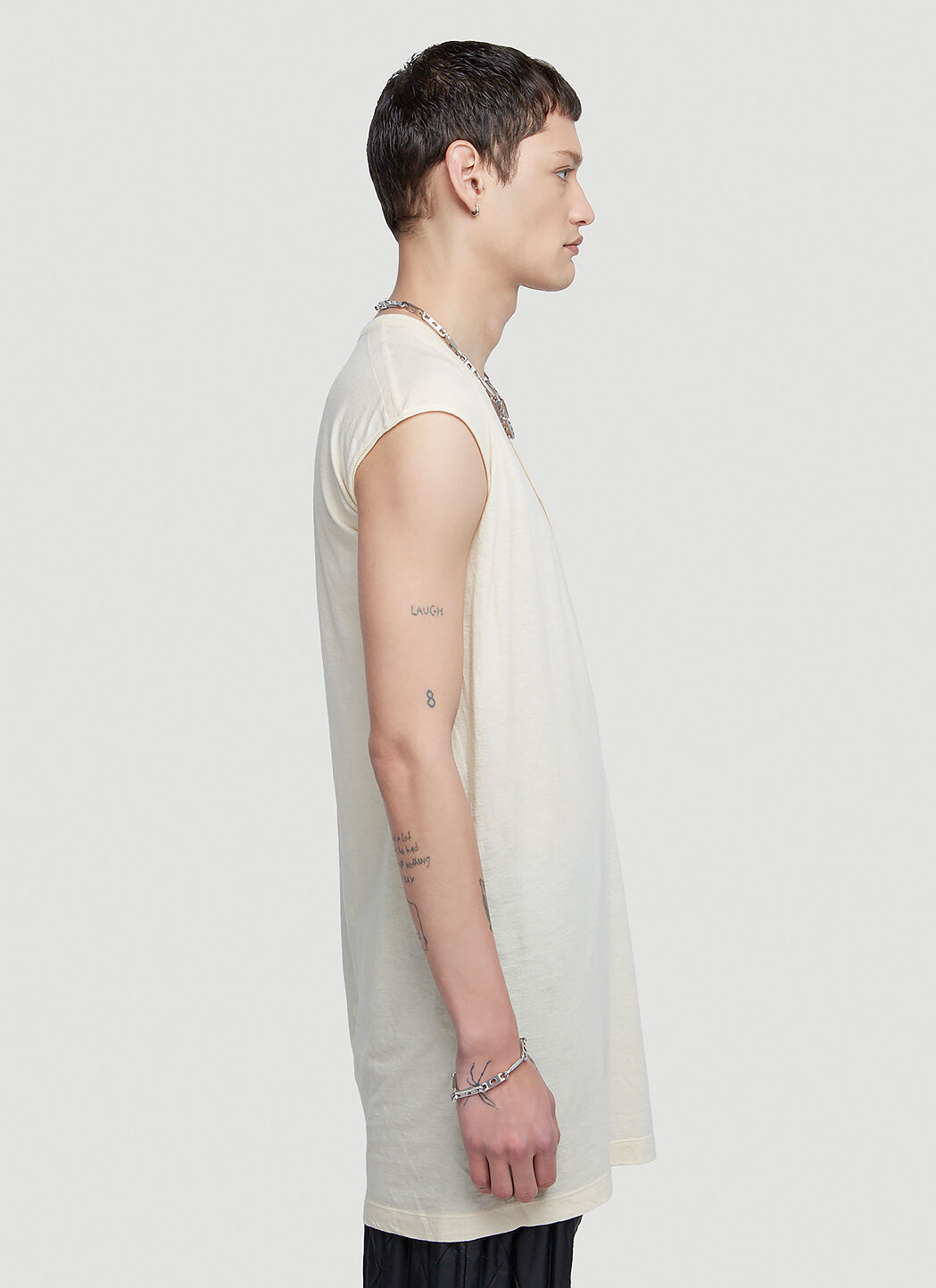 Rick Owens】'Dylan T' ノースリーブ Vネック タンクトップ