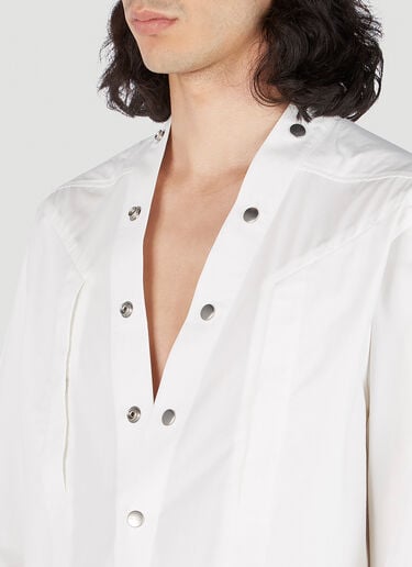Larry Fogpocket 衬衫 Rick Owens Larry Fogpocket 衬衫 白色 ric0151004