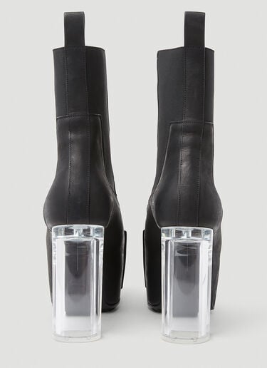Rick Owens Clear Heel Boots Black ric0153027