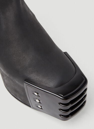 Rick Owens Clear Heel Boots Black ric0153027