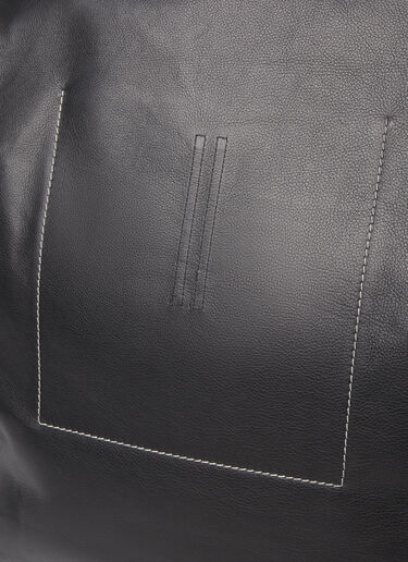 Rick Owens Large Leather Tote Bag Black ric0153034