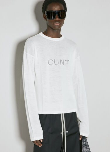그래픽 울 스웨터 Rick Owens 그래픽 울 스웨터 화이트 ric0155021