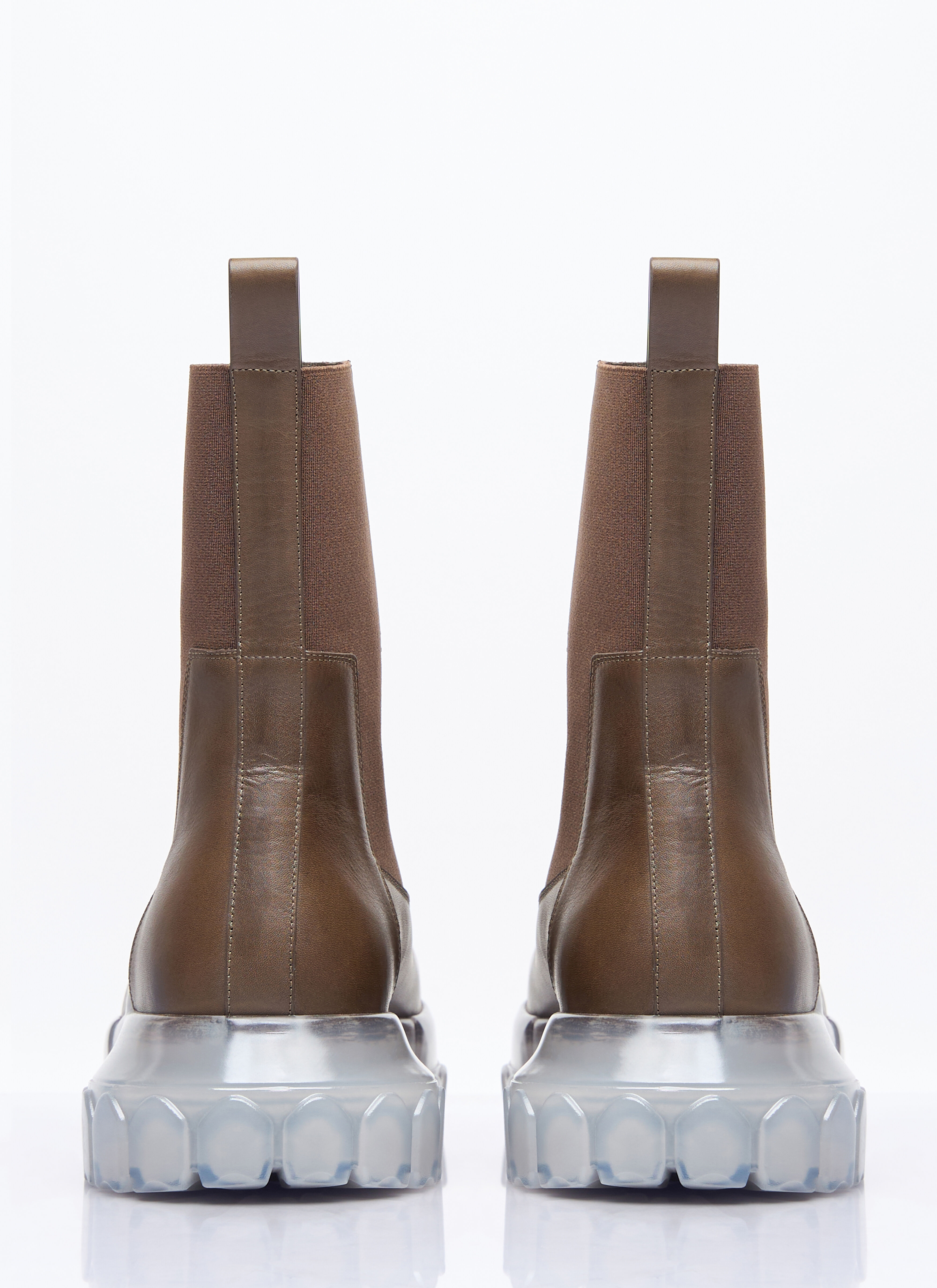 Rick Owens Men's' Beatle Bozo Tractor Boots in Brown | LN-CC®