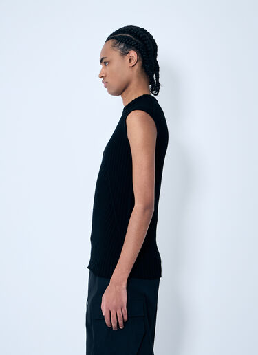 Rick Owens 골지 니트 탑  블랙 ric0159002