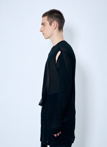 드레인 티셔츠 Rick Owens 드레인 티셔츠 블랙 ric0159030