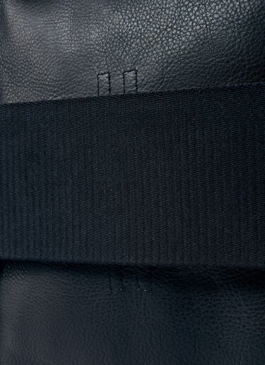 Rick Owens Leather Trolley Tote Bag Black ric0159060