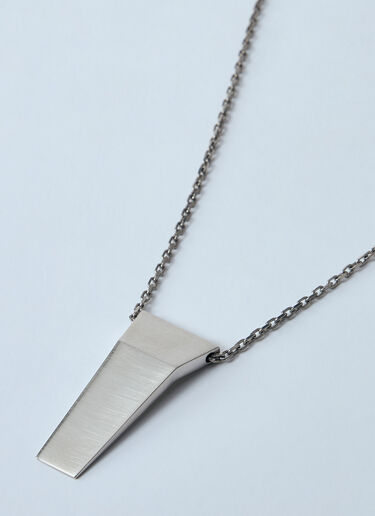 Trunk Charm Necklace Rick Owens Trunk Charm Necklace Silver ric0159068