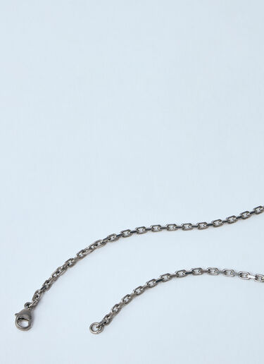 Rick Owens Trunk Charm Necklace Silver ric0159068