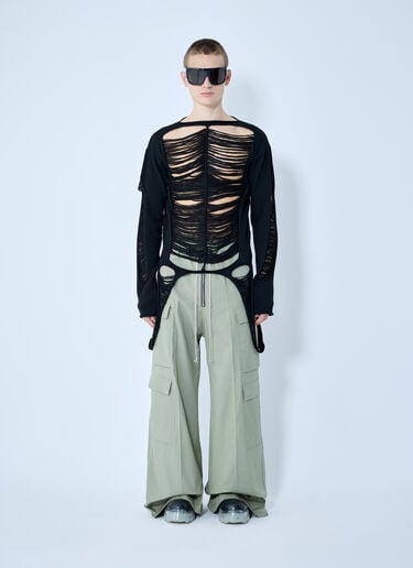 Rick Owens 사다리 패턴 스웨터  블랙 ric0160007