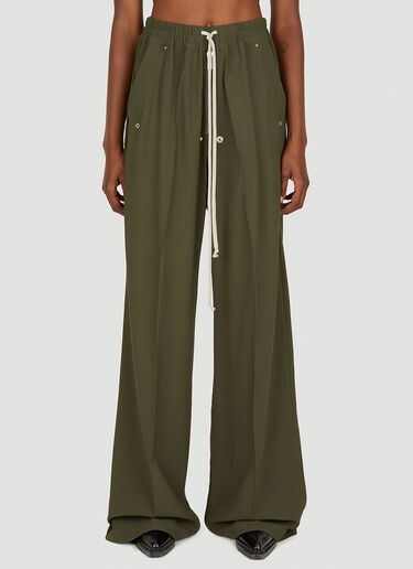 Rick Owens Wide Leg Pants Green ric0249014