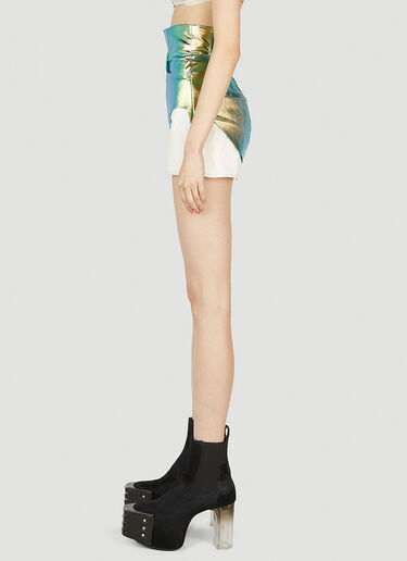 Rick Owens 镂空虹彩牛仔短裤 金色 ric0251015