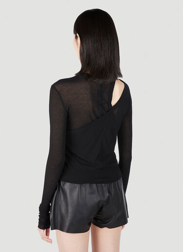 Banana Long Sleeve Top Rick Owens Banana Long Sleeve Top Black ric0251029