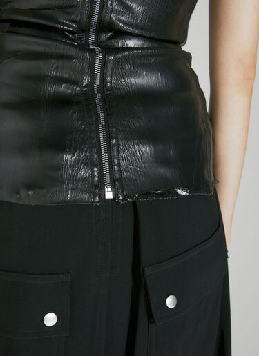 Rick Owens 디스트레스트 뷔스티에 탑 블랙 ric0253018