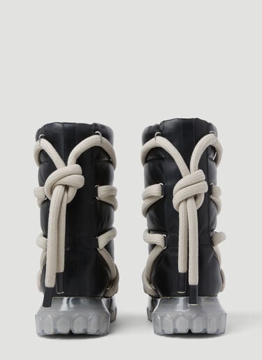 Lunar Tractor Padded Leather Boots Rick Owens Lunar Tractor Padded Leather Boots Black ric0253031
