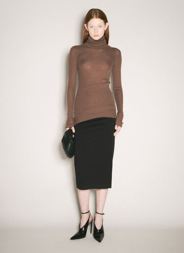 Rick Owens 울 스웨터  브라운 ric0257013