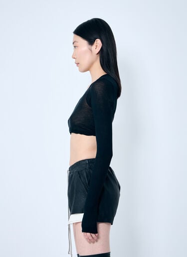 Crop T-Shirt Rick Owens Crop T-Shirt Black ric0259008