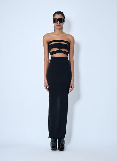 Rick Owens 仿旧抹胸上衣  黑色 ric0260007