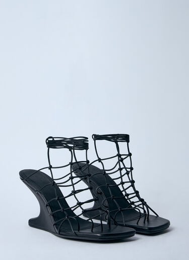Rick Owens Hollywood Web Cantilever 8センチヒールサンダル ブラック ric0260012