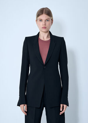 Rick Owens Extreme Soft Single-Breasted Blazer Black ric0261001