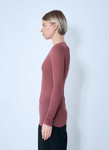 Ribbed Long Sleeve Top Rick Owens Ribbed Long Sleeve Top Red ric0261012