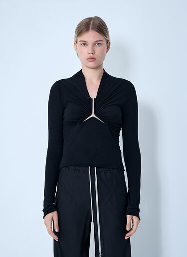 Allanah Long Sleeve Top Rick Owens Allanah Long Sleeve Top Black ric0261014