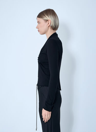 Allanah Long Sleeve Top Rick Owens Allanah Long Sleeve Top Black ric0261014