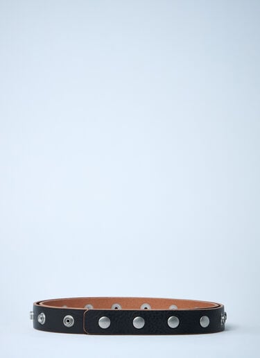 Rick Owens Snap Leather Belt Black ric0361001