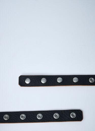 Rick Owens Snap Leather Belt Black ric0361001