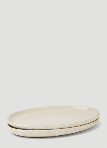 Marloe Marloe Set of Two Oval Dinner Plates Cream rlo0351003