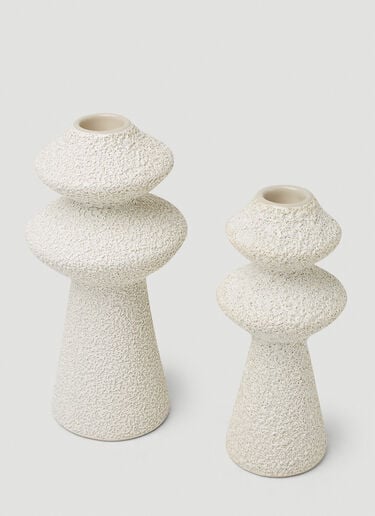 Set of Two Jagger Candle Holders Marloe Marloe Set of Two Jagger Candle Holders Cream rlo0351006