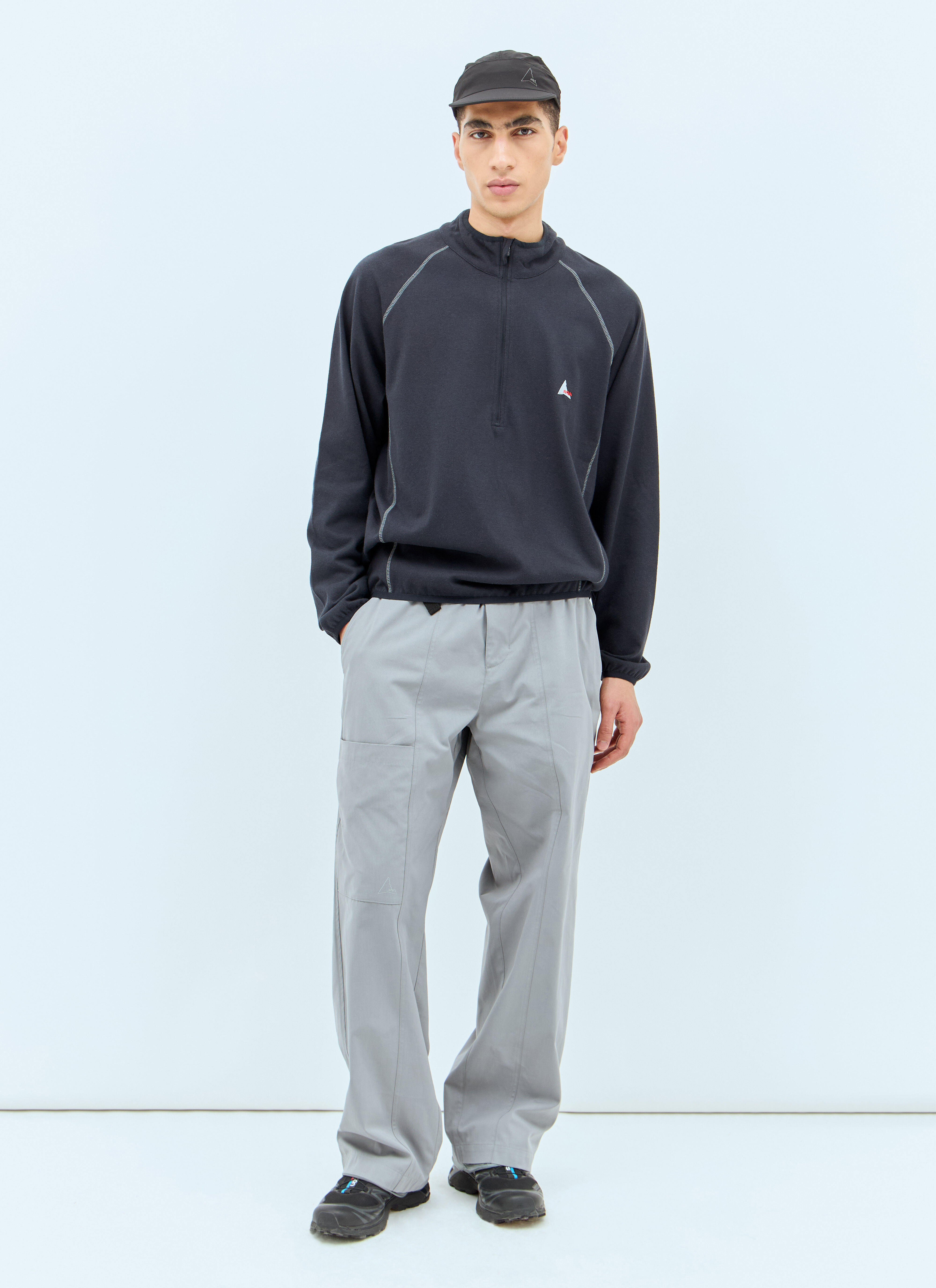 Roa Jersey Half Zip Sweat in Grey for Men | Lyst Canada
