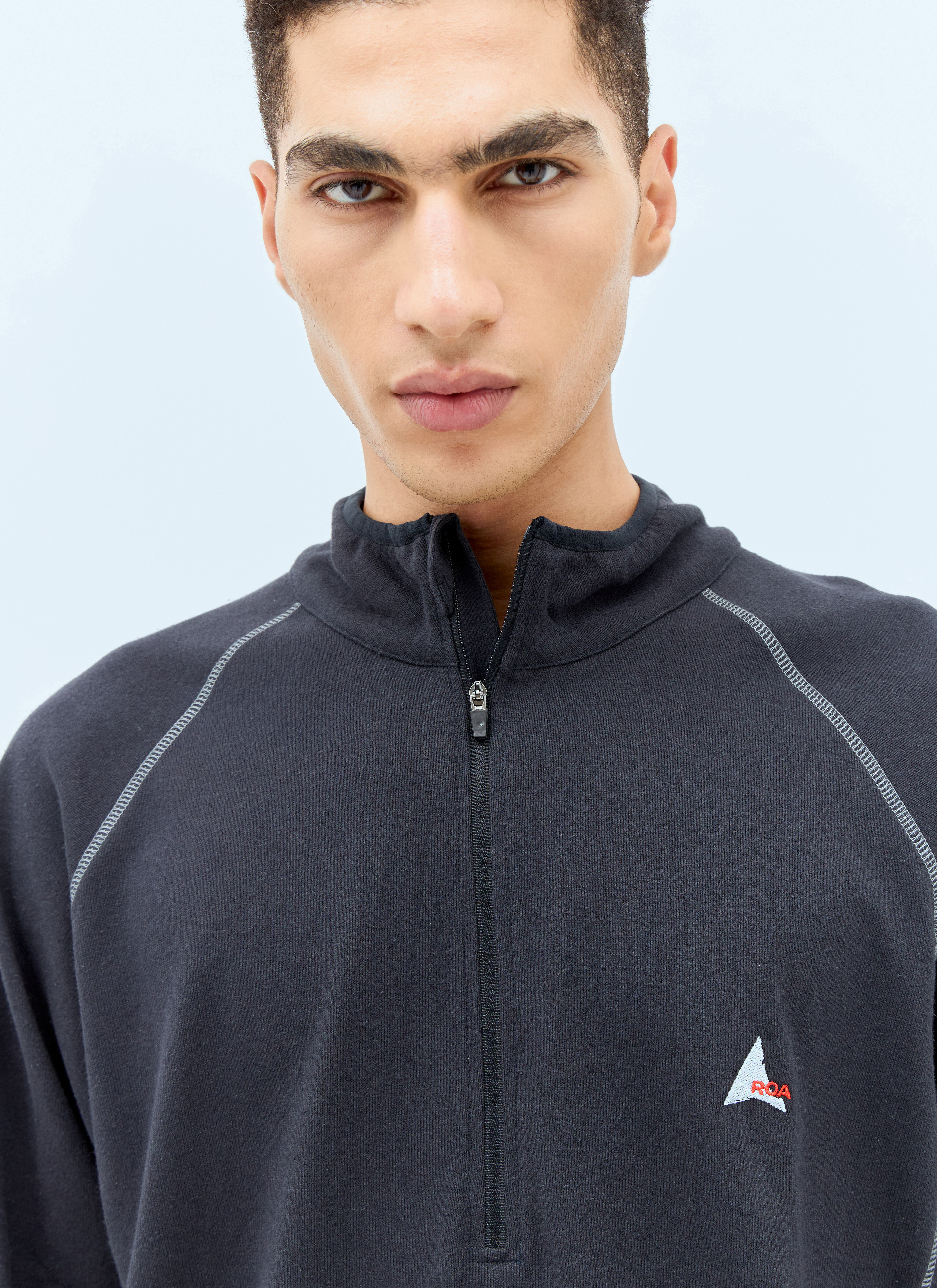 ROA Men's' Half-Zip Sweatshirt in Black | LN-CC®